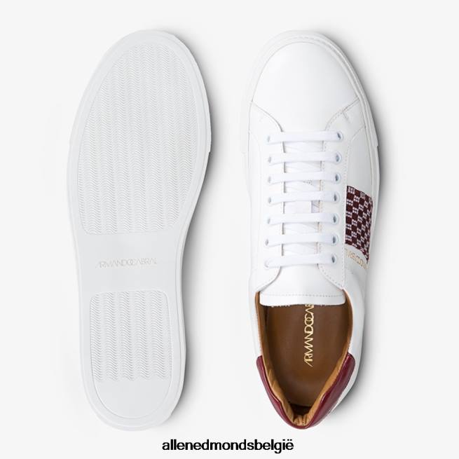 Heren Allen Edmonds Farim sneaker met veters van Armando Cabral wit HDSF45127