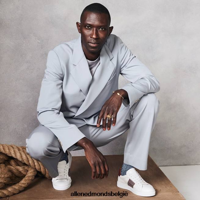 Heren Allen Edmonds Farim sneaker met veters van Armando Cabral wit HDSF45127