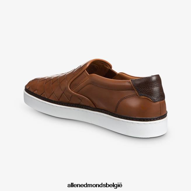 Heren Allen Edmonds alpha geweven slip-on sneaker bruinen HDSF4546