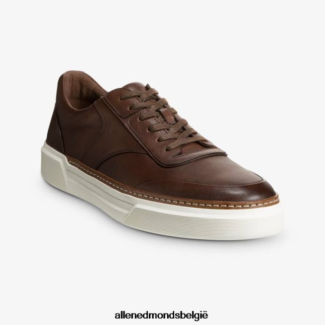 Heren Allen Edmonds burke sneaker met veters donker bruin HDSF45372