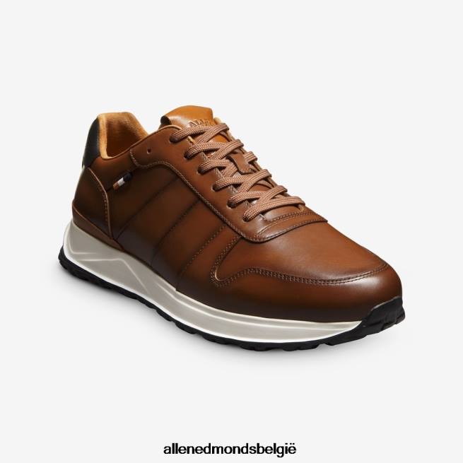 Heren Allen Edmonds lawson sneaker met veters kastanje leer HDSF45335