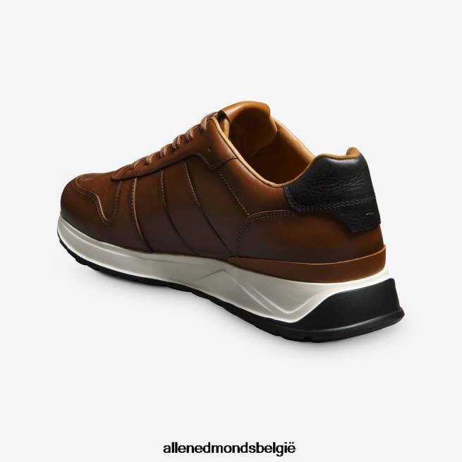 Heren Allen Edmonds lawson sneaker met veters kastanje leer HDSF45335