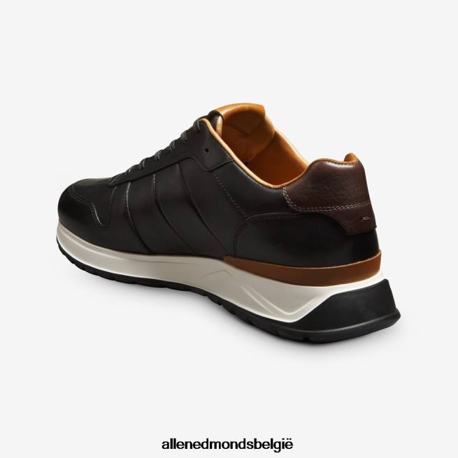 Heren Allen Edmonds lawson sneaker met veters zwart leer HDSF45334