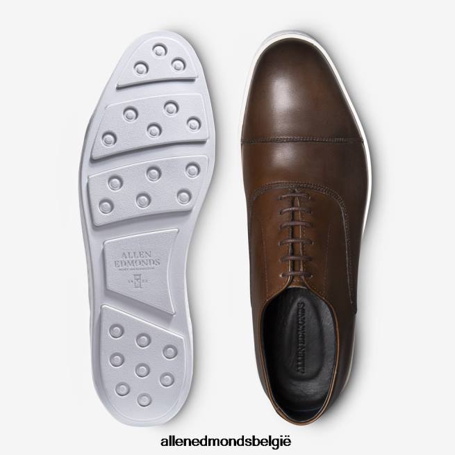 Heren Allen Edmonds park avenue oxford geklede sneaker bourbon bruin HDSF4563