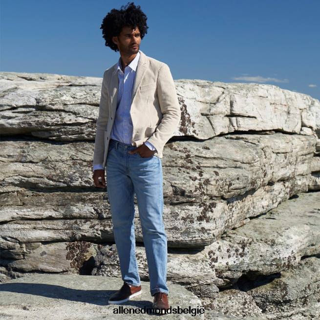 Heren Allen Edmonds park avenue oxford geklede sneaker bourbon bruin HDSF4563