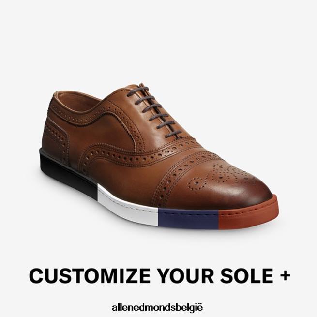 Heren Allen Edmonds strand oxford geklede sneaker walnoot bruin HDSF4533